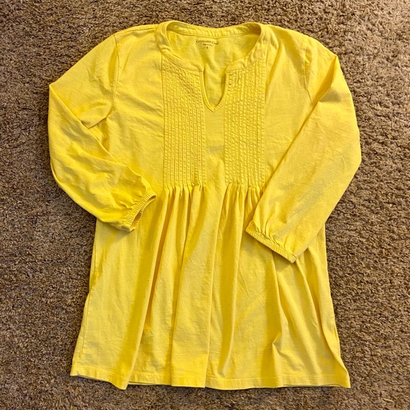 Coldwater Creek Tops - Bright yellow Coldwater Creek 3/4 sleeve blouse